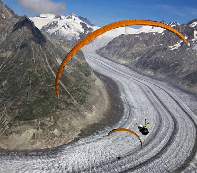 parapente destination ski